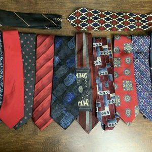 Variety Of 12 Classic Mens Neck Ties